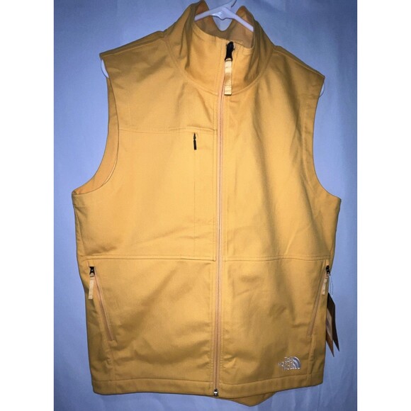 The North Face Men’s Castle Rock Soft Shell Vest Yellow Size M NWT - Picture 1 of 8